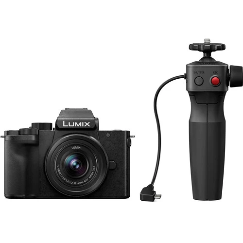 Panasonic Lumix G100 Mirrorless Digital Camera with 12-32mm Lens and Tripod Grip Kit